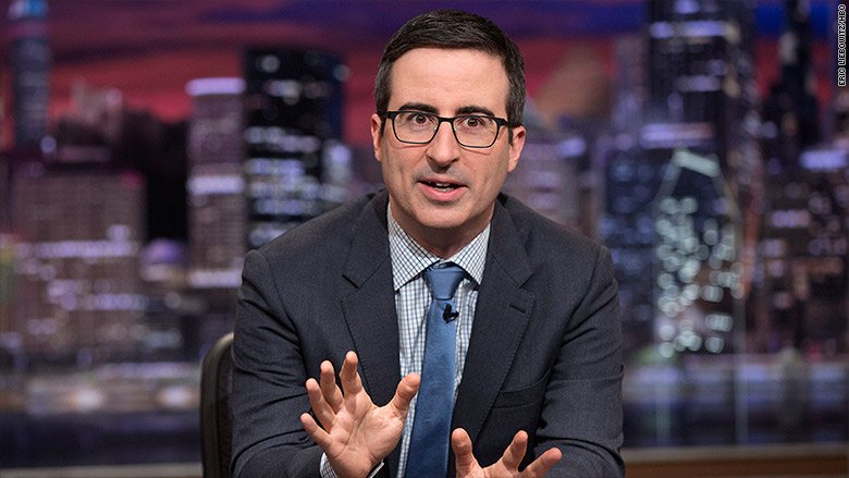 cnni's tweet photo. John Oliver compares Sinclair news anchors to “members of a brainwashed cult” https://t.co/Dvfe1zllTE https://t.co/MLLtW4e90M