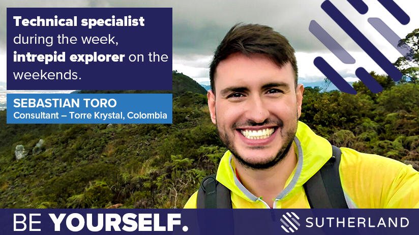 SutherlandHires's tweet photo. Be yourself. At Sutherland, we celebrate the amazing qualities that each of our team members brings to us from around the globe. Meet Sebastian, a #StrongSutherland team member. Join us. #BeYourself #Joinus https://t.co/fFSgJpof2R
