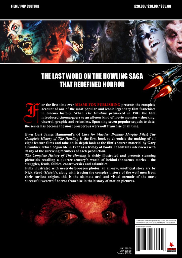 CandymanHistory's tweet photo. The Complete History Of The Howling, paperback, coming this May to a Horror Con near you!
@NonprofitHorror @SpreadtheHorror @_HorrorSociety_ @PromoteHorror @PromotionHorror @Horrornation #HSSquad #horror #creepy #scary #werewolf #werewolves https://t.co/7lM8zg0Wm0
