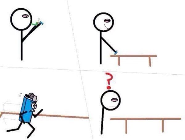 GoatPizzaPlug's tweet photo. Lighters Be Like https://t.co/AO16hFlvwi