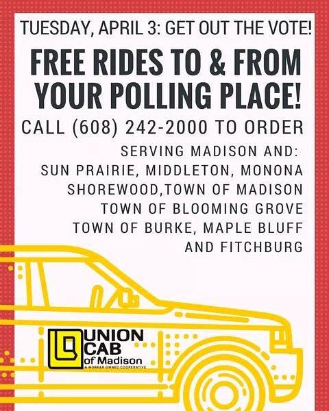 UnionCabCoop's tweet image. #DemocracyInMotion #getoutthevote