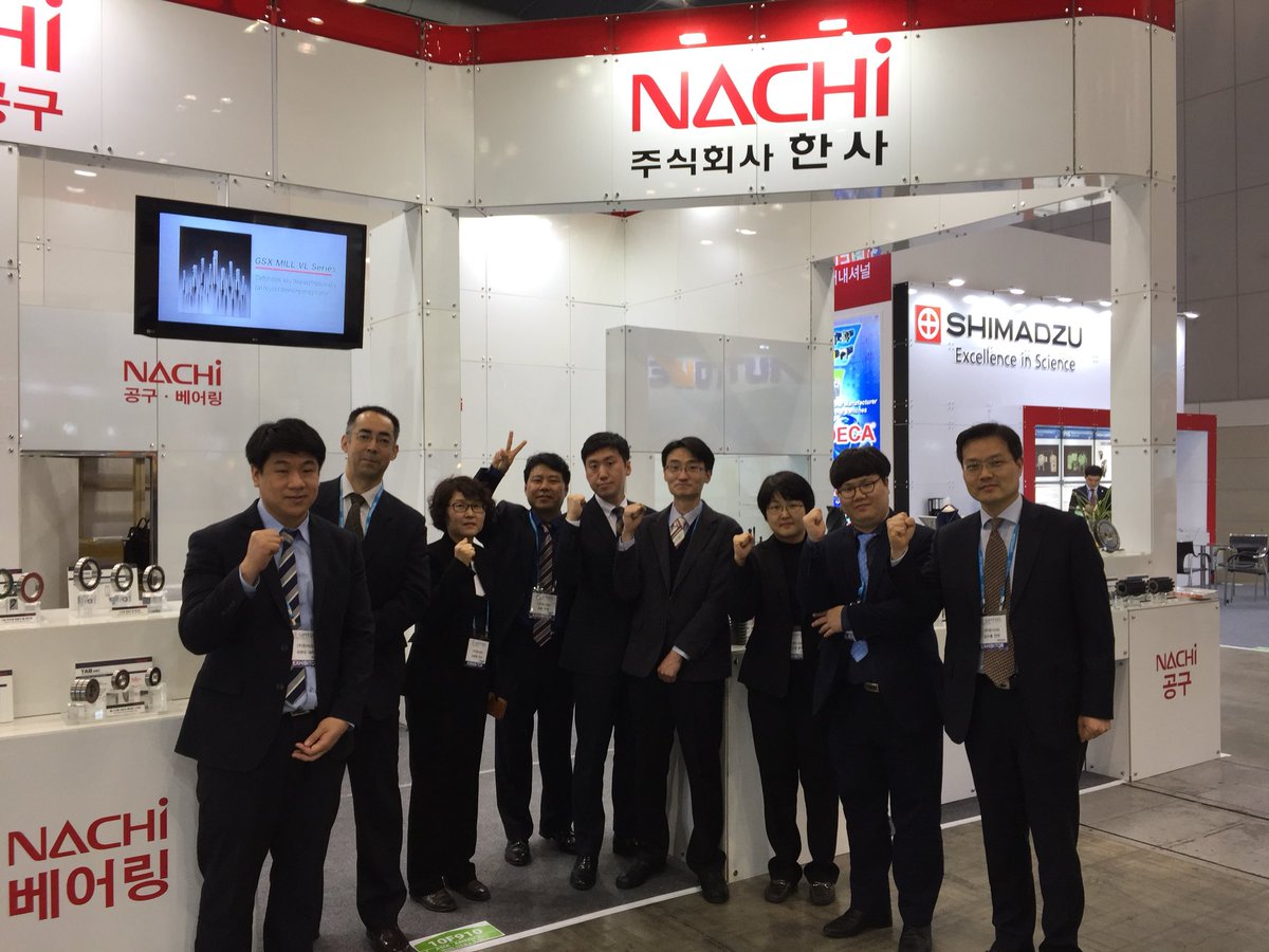 HansaBRG's tweet image. First day at #SIMTOS2018!  HANSA GS CORP presents NACHI Bearings &amp;amp; Cutting Tools.