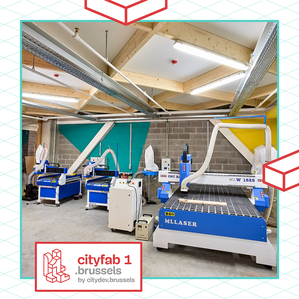 ⋐ opening SOON ⋑

⏳ Plus que quelques jours avant notre ouverture… Soyez parmi les premiers à découvrir nos machines en participant à une visite guidée ce mercredi 4 avril à 14h !

Participation gratuite
Inscription obligatoire via contact@cityfab1.brussels