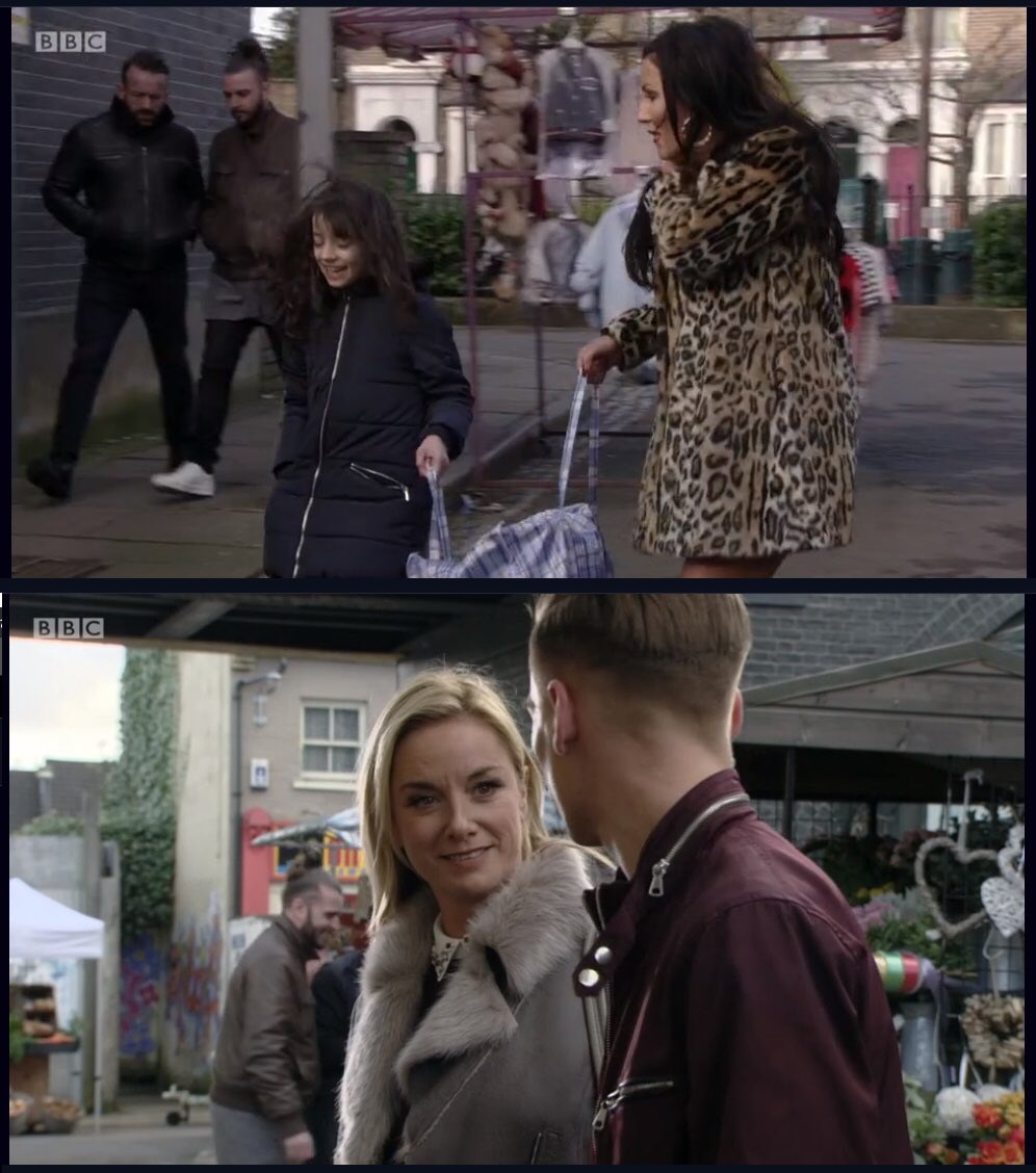 #Eastenders can't beat a bit of market shopping on the square #lastnight  Albert square resident blink&amp;you'll miss it on <a href="/bbceastenders/">BBC EastEnders</a> <a href="/BBCOne/">BBC One</a> <a href="/JessieWallaceUK/">Jessie Wallace</a> <a href="/mouthwaite/">tamzin outhwaite</a>