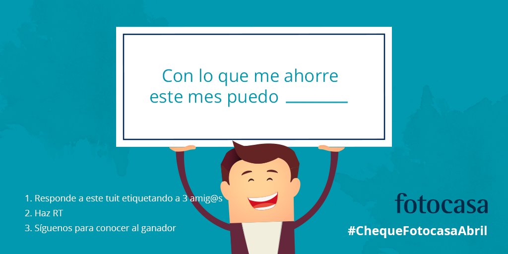 fotocasa's tweet image. #SORTEO #ChequeFotocasaAbril 😍
¡Gana 1 mes de alquiler o hipoteca gratis! 

“Con lo que me ahorre este mes puedo ___________"

🔷 Menciona 3 amig@s usando #ChequeFotocasaAbril 
🔷 Haz RT
🔷 Sígue a @fotocasa para conocer al ganador

Bases en nuestra bio 👉