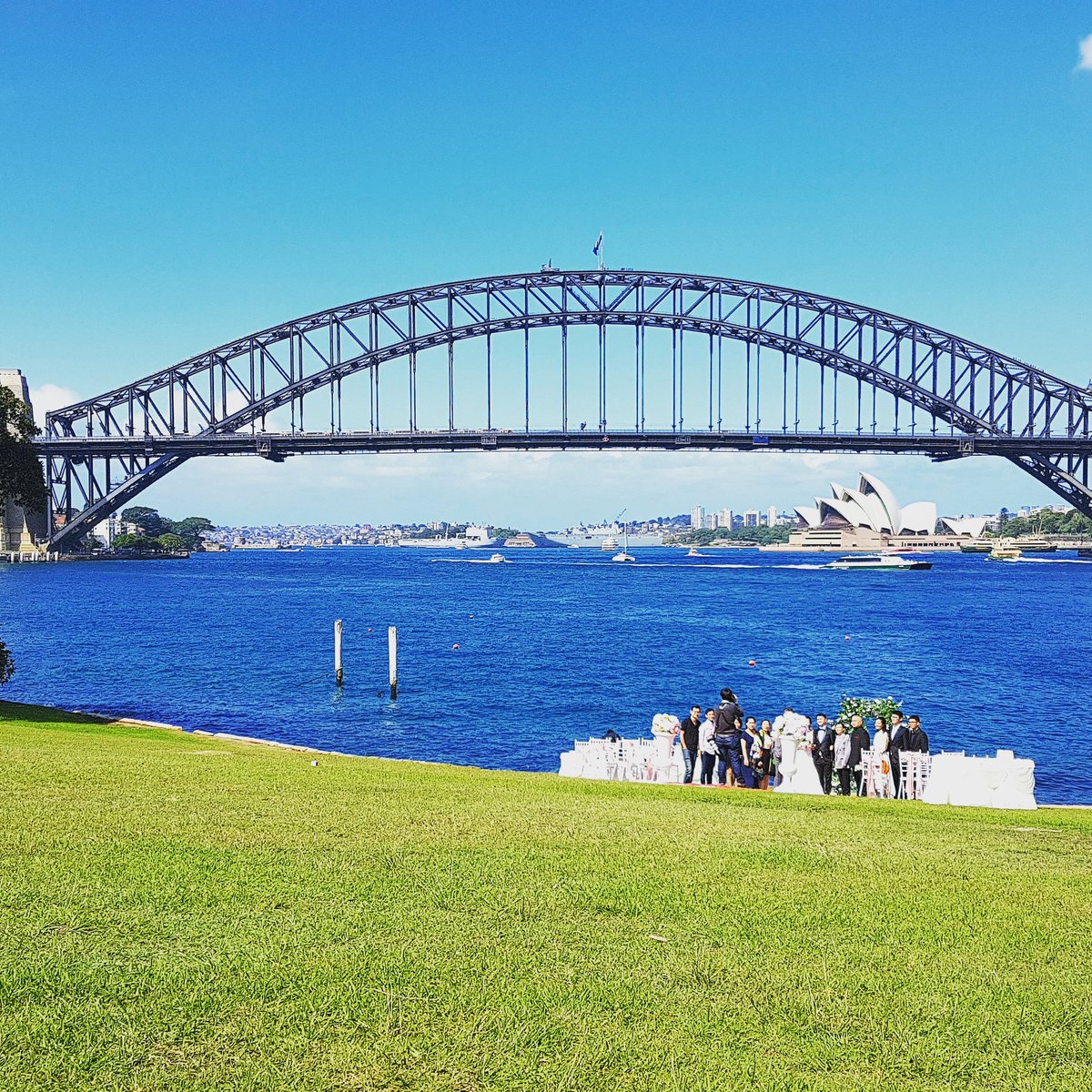 EmptyRucksack's tweet photo. Can there be a better free #venue for   a #fairytale #wedding
#sydney #harbourbridge 
#Australia https://t.co/RhcIsnfLeg