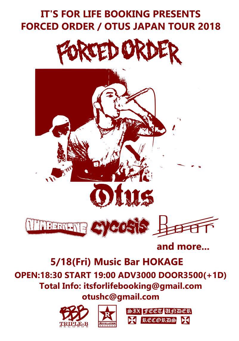 IFLBooking's tweet image. 5/18(Fri) @HOKAGE012 

@ForcedOrderHC 
@OtusHC 
@numberninedudes 
#Cycosis
@RoarOsaka 
and more

🎫:itsforlifebooking@gmail.com