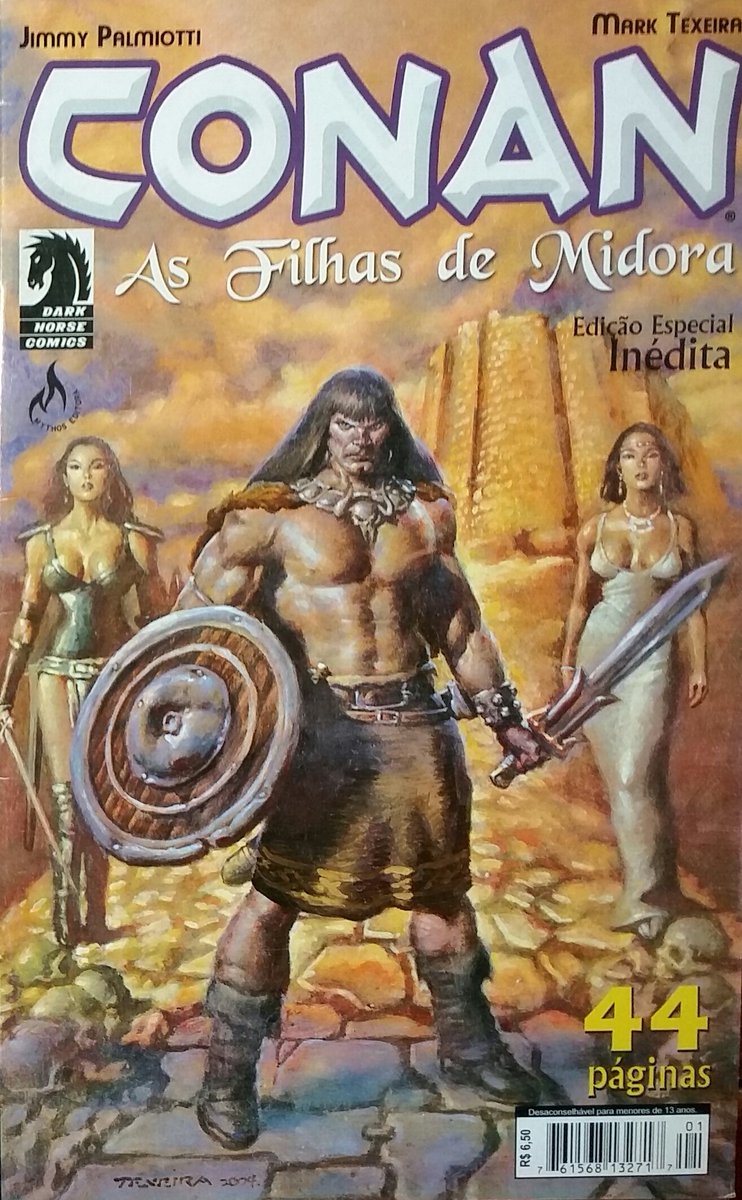 AquinaBanca's tweet photo. Conan: As Filhas de Midora - Mythos Editora - Novembro de 2004
#comics #quadrinhos #gibis #darkhorsecomics #conan #conanthecimmerian #conanocimerio #daughtersofmidora #asfilhasdemidora #hiborianage #erahiboriana #robertehoward #marktexeira #instacomics https://t.co/6MFr4k0k81
