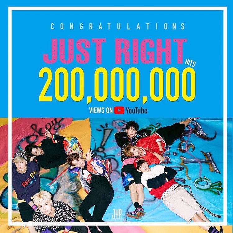GOT712love's tweet photo. 2億〜〜♡
おめでとう㊗️
#GOT７ #JustRight200MillionViews https://t.co/dkR901U2FY