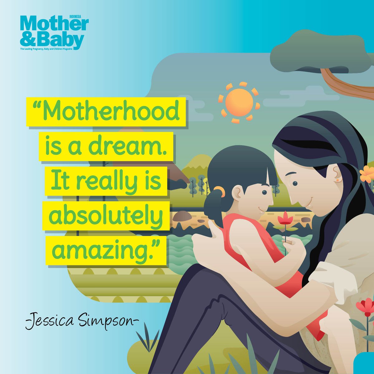 motherandbeyond's tweet photo. Setuju dengan quotes yang satu ini, Moms? 😊 Sharing sebentar yuk, pengalaman paling seru, menarik, bahagia, atau sedih apa yang pernah Anda alami selama menjadi seorang Ibu? 

#QuotesMB https://t.co/Al71awlQuj