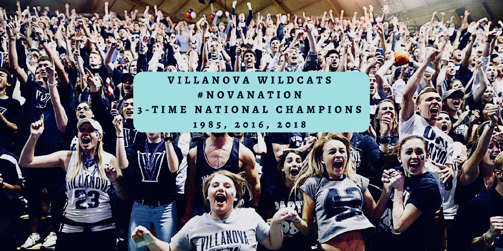 Lift up that National Championship trophy in #OneShiningMoment once again #Villanova. Proud to be a part of #NovaNation.
