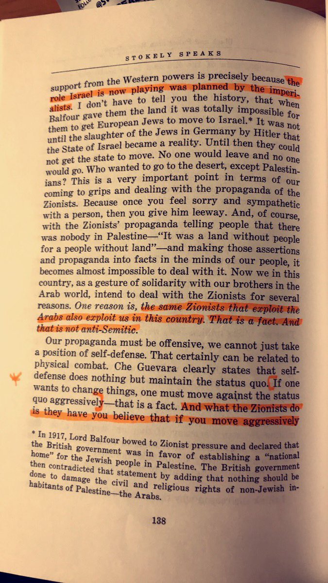 “I think the reason why the so-called State of Israel gets support from the Western powers is precisely because the role Israel is now playing was planned by the imperialists.” - Kwame Ture (Stokely Carmichael) 1968 Speech @ the Organization of Arab Students (O.A.S.) Convention