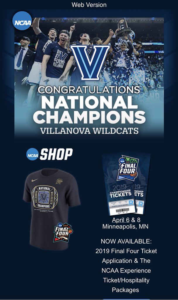 JayBilas's tweet photo. That was quick. The NCAA money machine is selling as soon as the buzzer sounds. The players can wear it, but can’t share in the bounty. Condoleeza? Please fix this. https://t.co/0rOuTICl4J