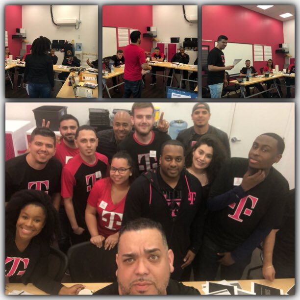 prtopaz's tweet photo. Setting our new trainers up for success at our Orlando Leader Ready! Day 1 facilitating like pros during our Interaction Model module! These three are Ready! Joined by our fearless leader Yesenia! & amazing DM Jose! #tcc #tmobile #leaderready #orlandobaby #teambitto https://t.co/LTpK7lSKoe