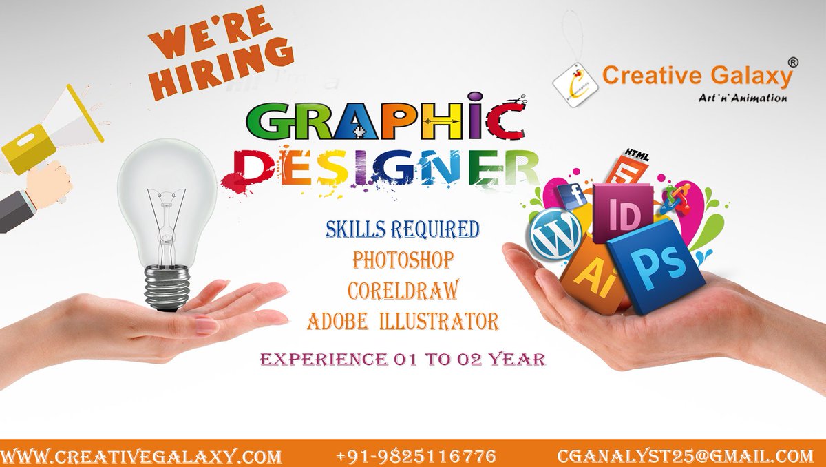 CreativeG789's tweet photo. We are hiring Graphic Designer
#Creativegalaxy #Job #VADODARA #GraphicDesigner  #business #fresherjob #jobworld #barodamirror #barodatimes #graphics #Corporate #Imagination #jobinBaroda #maruBaroda #gotrijobs  #ITjobs #graphicsjobs
For more Information: https://t.co/aZRaN0vCaF https://t.co/mrvDEEDfrE