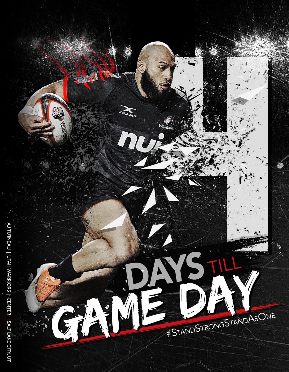 utwarriorsrugby's tweet photo. Get ready to bounce back! 4 more days until your Utah Warriors take on the Ontario Arrows at Rio Tinto Stadium. #StandStrongStandAsOne

Use promo code: BOUNCEBACK and get 25% off on your tickets!

Link: https://t.co/4NA7SD75gP https://t.co/jXyJeIISWD