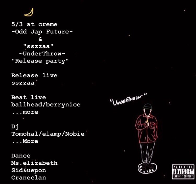 staberrynice's tweet photo. 5/3 at creme
-Odd Jap Future- &amp; sszzaa "UnderThrow"Release Party🎉
Castも間違いないんでCheck it✌🏿 https://t.co/cx6853IwDk