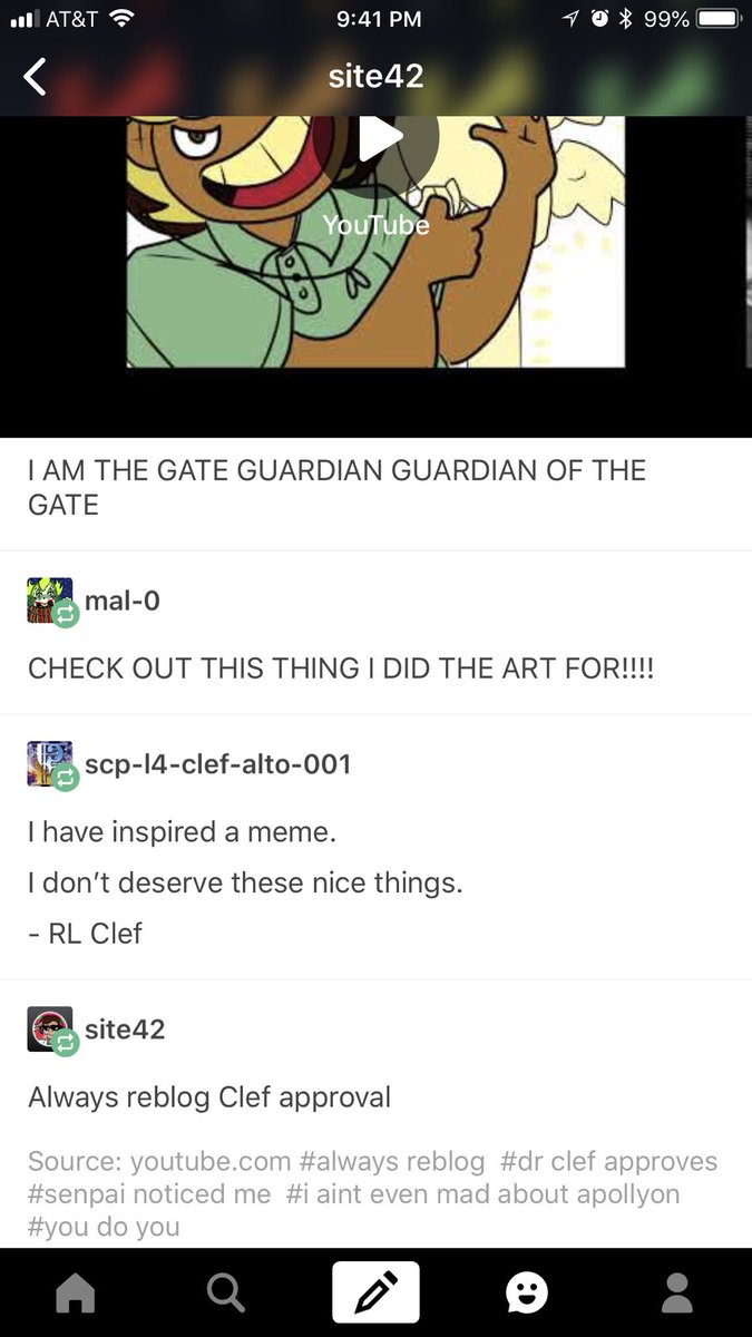 site_42's tweet photo. Always reblog Clef approval
https://t.co/z2Vv3B52u1
#scp #dankmemes #scpfandom #SCPFoundation #sandguardian https://t.co/5NZkaE7Kll