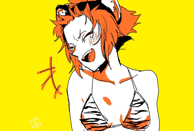 アニメ放送してた頃に描いてた十二大戦の寅ちゃんだよ～～～   寅ちゃん可愛くて漢前でかっこよくて最高に好き～～!!!  CP的には丑寅ちゃんが好きですでも何でも見ます    #十二大戦クラスタさんと繋がりたい 