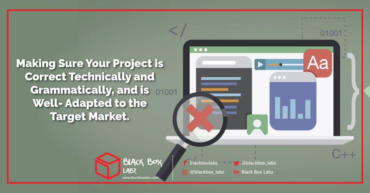 blackbox_labz's tweet image. Black Box Labz offers the best #LocalizationTesting services that allow various software houses and publishers to achieve proficiency and grip over many languages.

Visit: blackboxlabz.com

#SoftwareQualityAssurance #SQA #Testing #BlackBoxLabz