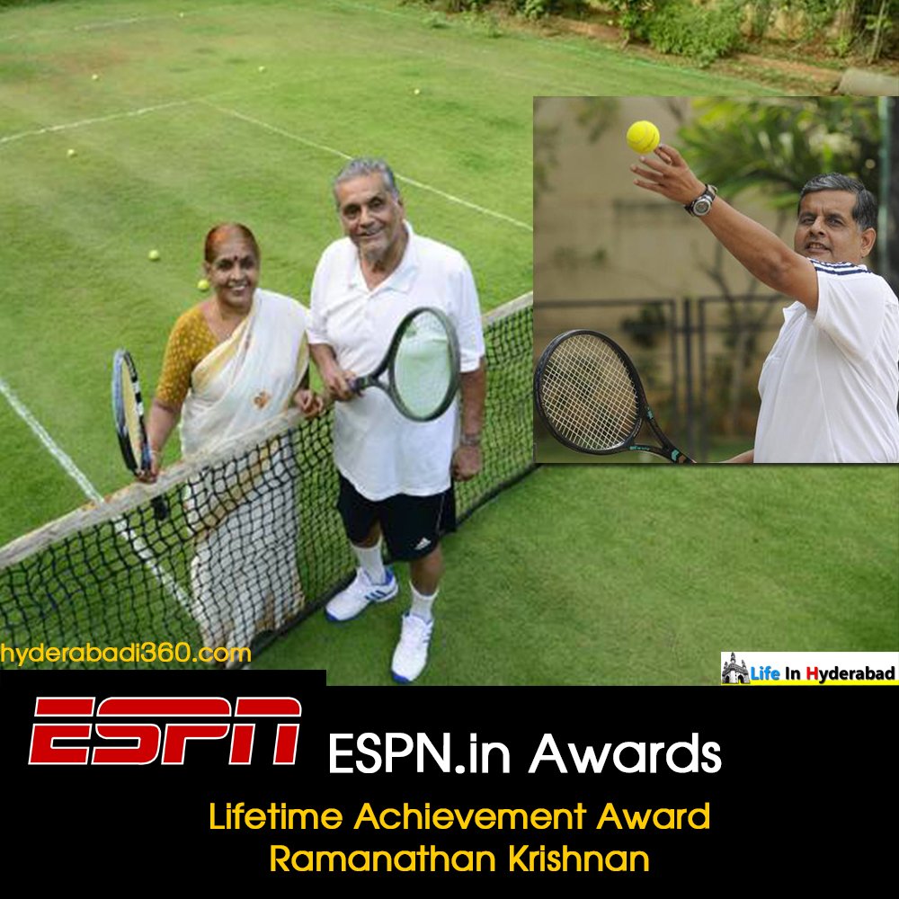 Congratulations to Lifetime Achievement Award 
Sri Ramanathan Krishnan #espn.in Awards @ESPNIndia 
#Jeakson #ESPN #Awards #IndianAwards #ESPN2018 #ESPN2018 #ESPN_IndianAwards #Sports #indianSports #RamanathanKrishnan