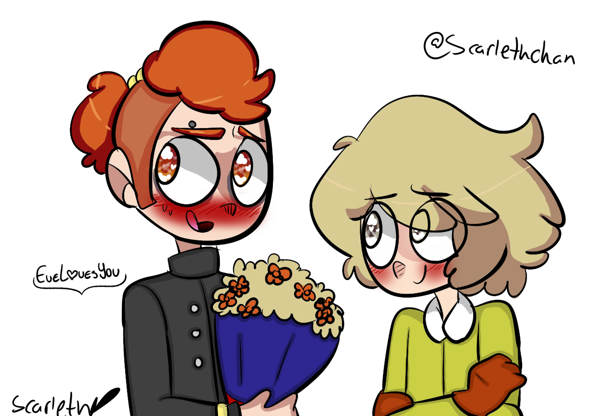scarlethchan's tweet photo. un pequeño colab con @Evelinne04Eve si quieren el lineart y pintarlo ustedes mismos, pidanselo a eve #FNAFHS espero les guste el ship porque habra mucho de ello #Oxy #Golden #GoldenxOxy #Goldoxy https://t.co/LpCQgyKDb2