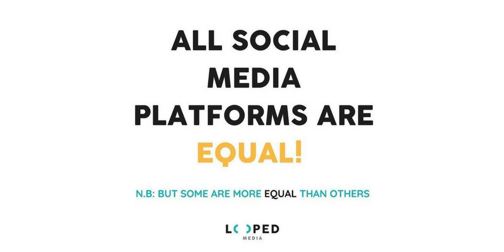 looped_media's tweet photo. There are oodles of great social media platforms out there but your business doesn't need to be everywhere. Choose wisely. Do your research, find where your audience is hanging out &amp; create your social strategy around those platforms #socialmediatips #loopedmedia #smm https://t.co/3s0b2eT3LZ