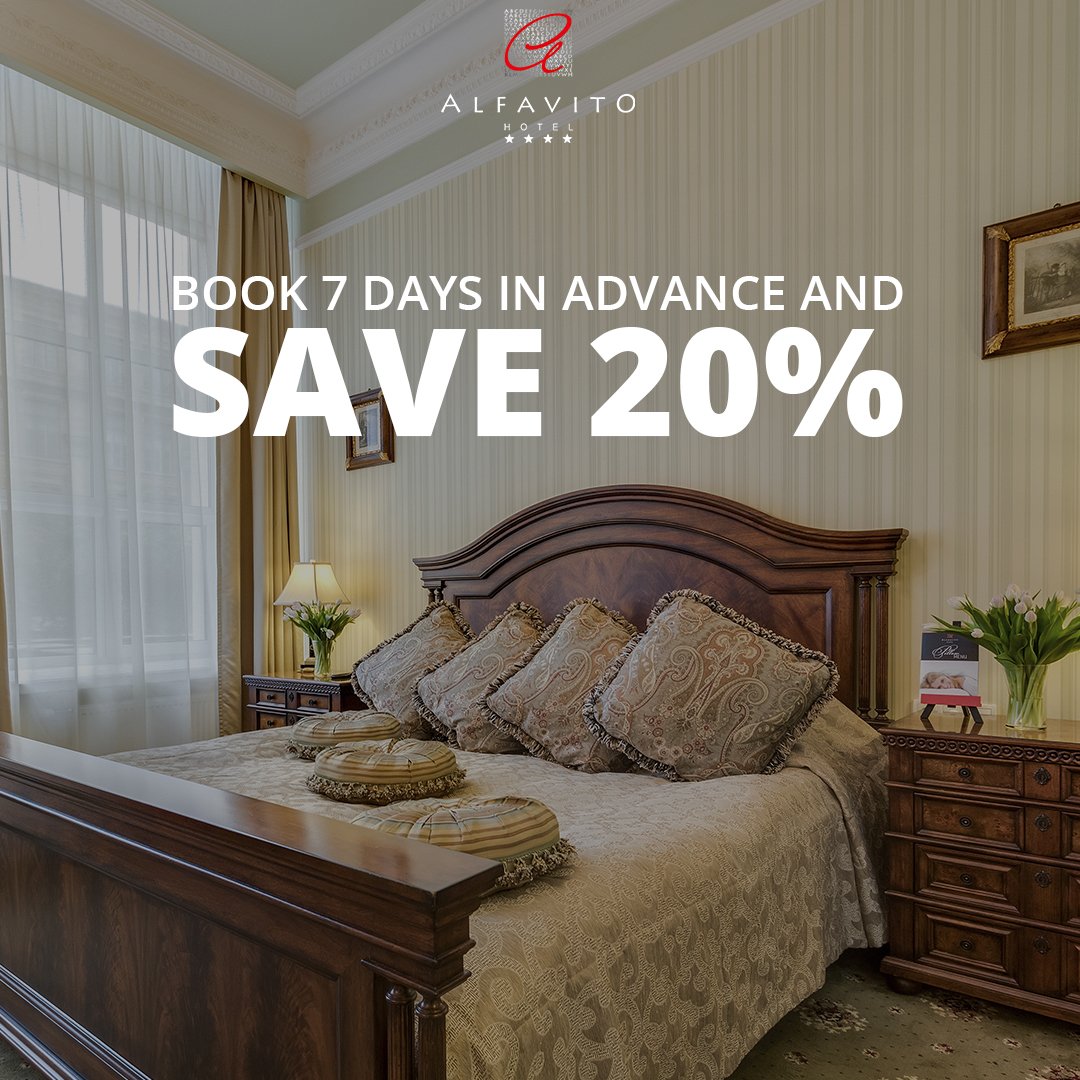 alfavitohotel's tweet photo. Planning your visit to Kyiv?
Book a room 7 days in advance and save 20%
For more info call us at +380 (44) 2204577 or send us e-mail info@alfavito.com.ua

#ALFAVITO #ALFAVITOhotel https://t.co/wO1yw65SkW
