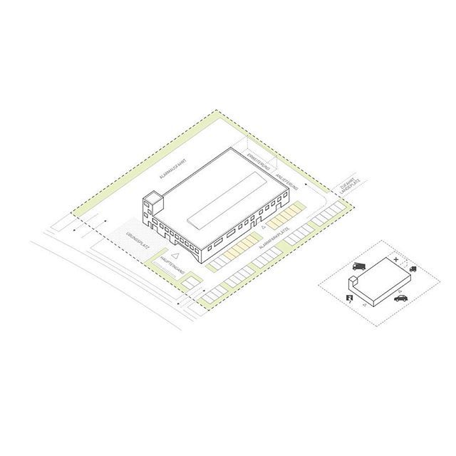 Herr &amp; Schnell Architekten
Neue Feuerwache Brunsbüttel offener Wettbewerb - 2. Phase.
Klare Funktionstrennung der Fassadenseiten herrschnell.com
