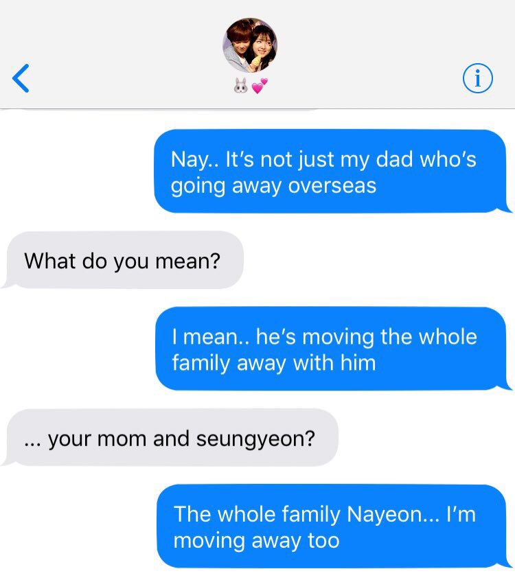 「ᴊᴇᴏɴɢʏᴇᴏɴ ғɪɴᴀʟʟʏ ᴛᴇʟʟs ɴᴀʏᴇᴏɴ」      “ɪ’ᴍ ᴍᴏᴠɪɴɢ ᴀᴡᴀʏ ᴛᴏᴏ..”