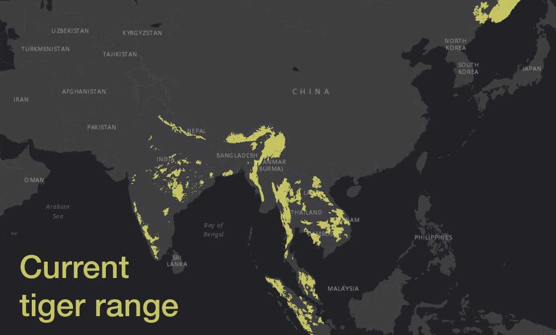 Bengal Tiger Habitat Map