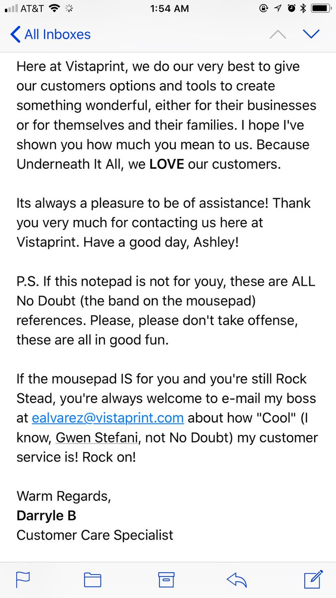 Vistaprint Hi Amy This Is So Awesome We Re Truly Happy Your Experience With Us Was An Amazing One And We Were Able To Resolve Your Issue No Doubt T Co ehutwcnv Vistaprint Hi Amy This Is So Awesome We Re Truly Happy Your Experience With Us Was An Amazing One And We Were Able To Resolve Your Issue No Doubt T Co ehutwcnv