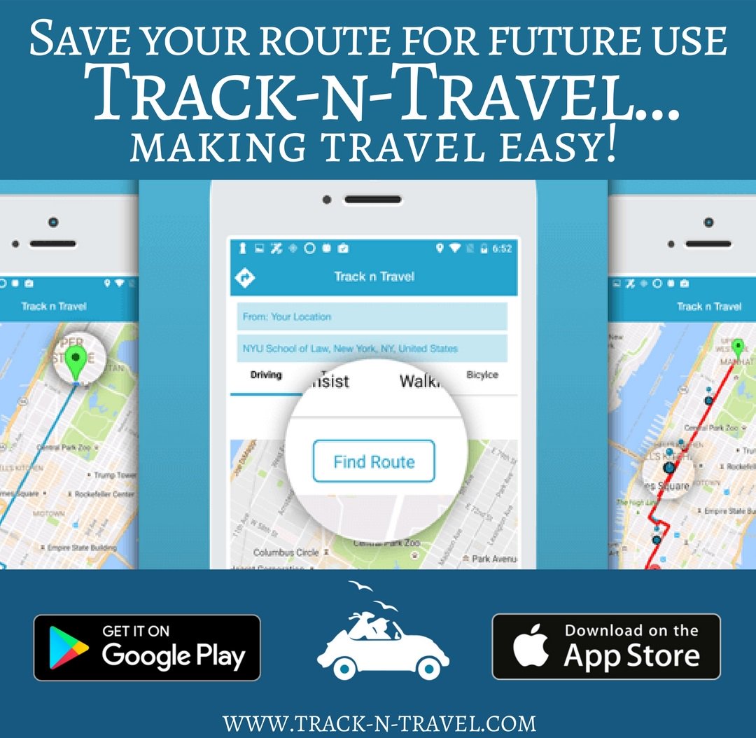 TrackNTravel's tweet photo. Save your route for future use.
Track-n-Travel... making travel easy!
Download: https://t.co/oOTp8tOKl3
#TravelDiaries #traveljournal #trackntracvel #trips #travellove #routes #saveonmap #savemyroute https://t.co/DnZZN1qiwi