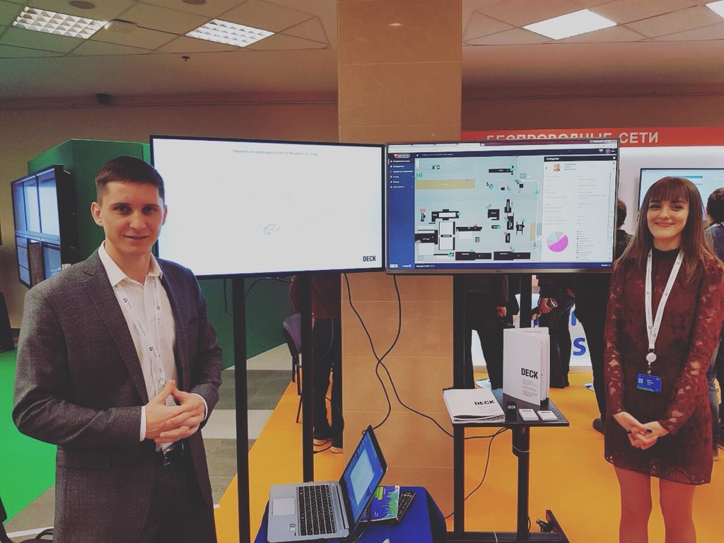 deck_company's tweet photo. Мы ждём вас на #ciscoconnect2018 3-4 апреля. Расскажем о #ibeacon , #mobileapp. Покажем примеры интеграции наших систем на заводах и предприятиях. #deck #deck.lc #deckauth #deckwayz #wifi #cisco #ciscoconnect https://t.co/Sg95Mfbrli