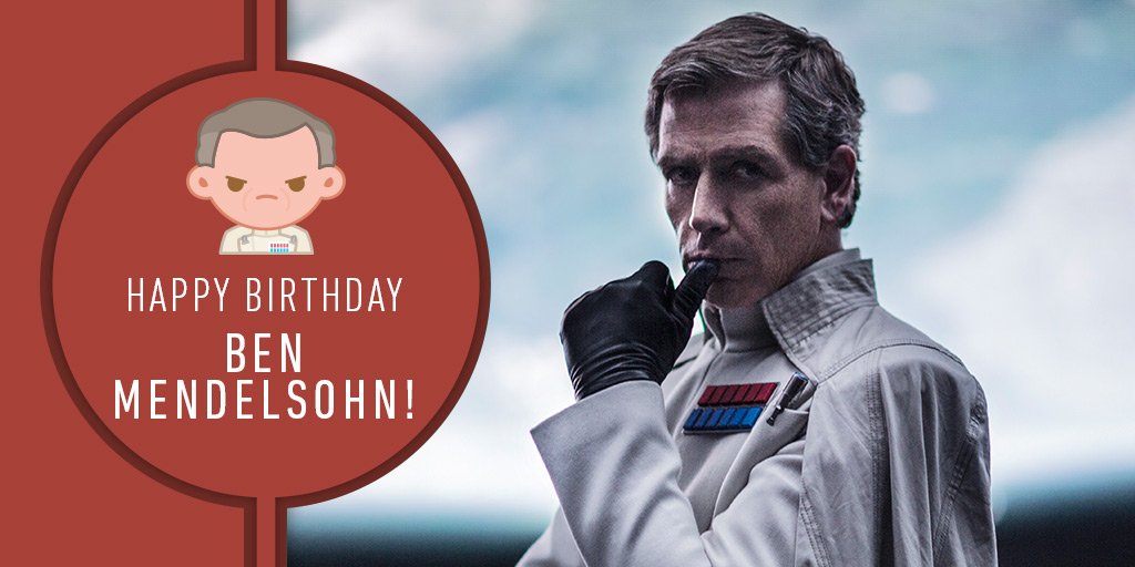 starwars's tweet image. We stand here amidst Ben Mendelsohn&apos;s birthday... not yours!