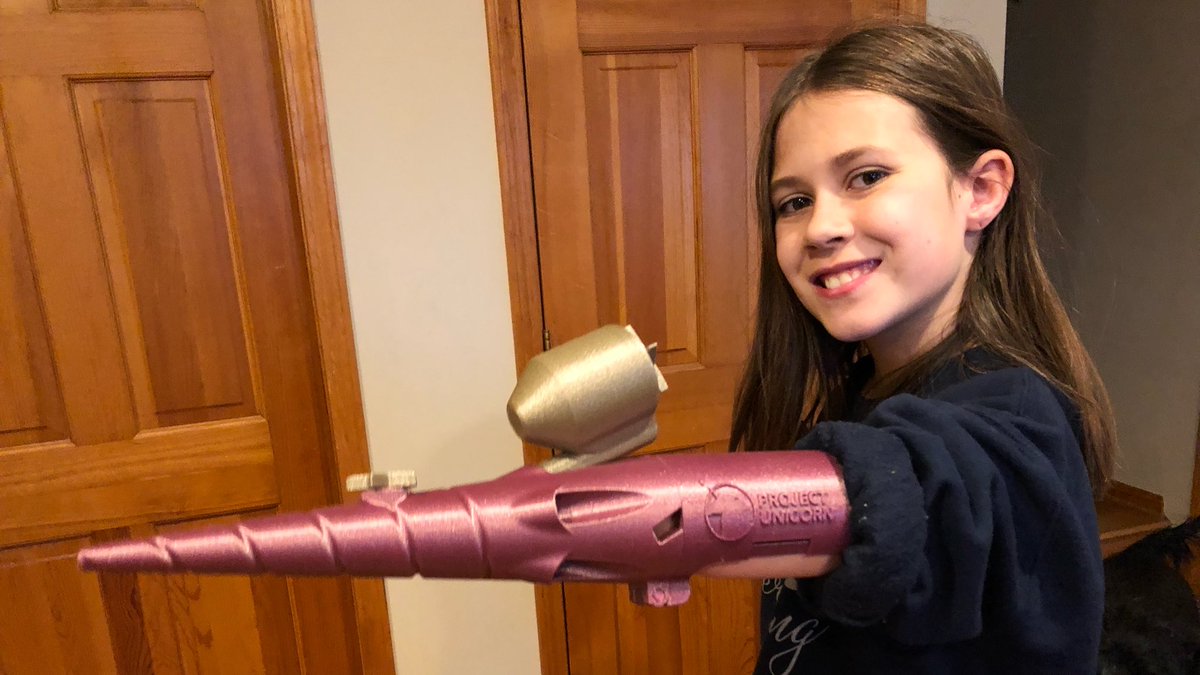 DesignWithUsOrg's tweet image. Thanks to @ColorFabb for sending this fun print of #ProjectUnicorn using #nGen_LUX. It shines in the light!