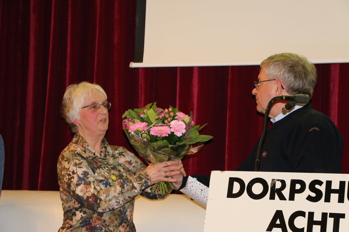 Op 14 maart 2018 werd afscheid genomen van Remco van Dooren, Ad Sparidaens, Rick Segers en Fia Tempelaar. Zij waren vier jaar lid van de Dorpsraad Acht.