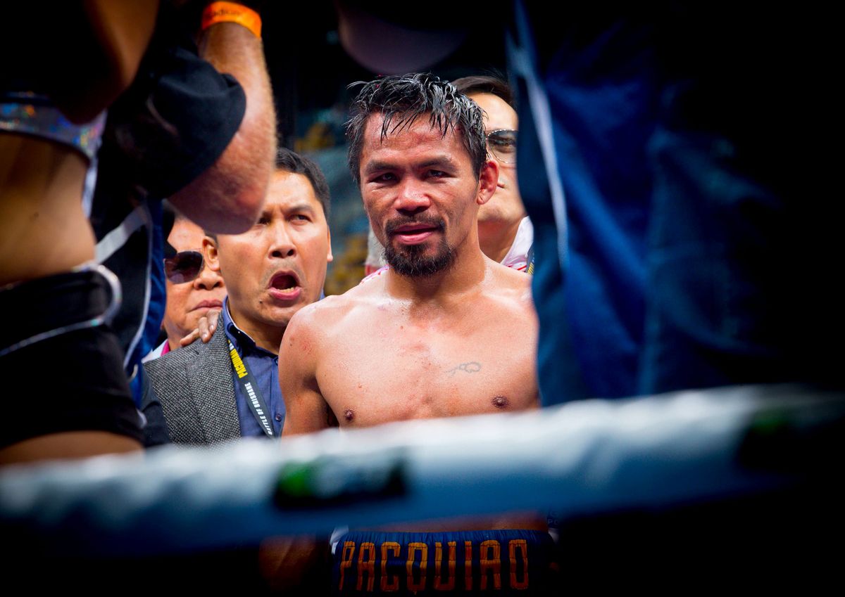 business's tweet photo. Manny Pacquiao will challenge Lucas Matthysse for his world championship title in a boxing match in Malaysia this July https://t.co/yWIfGkWZuO https://t.co/OVHogJ9mFh