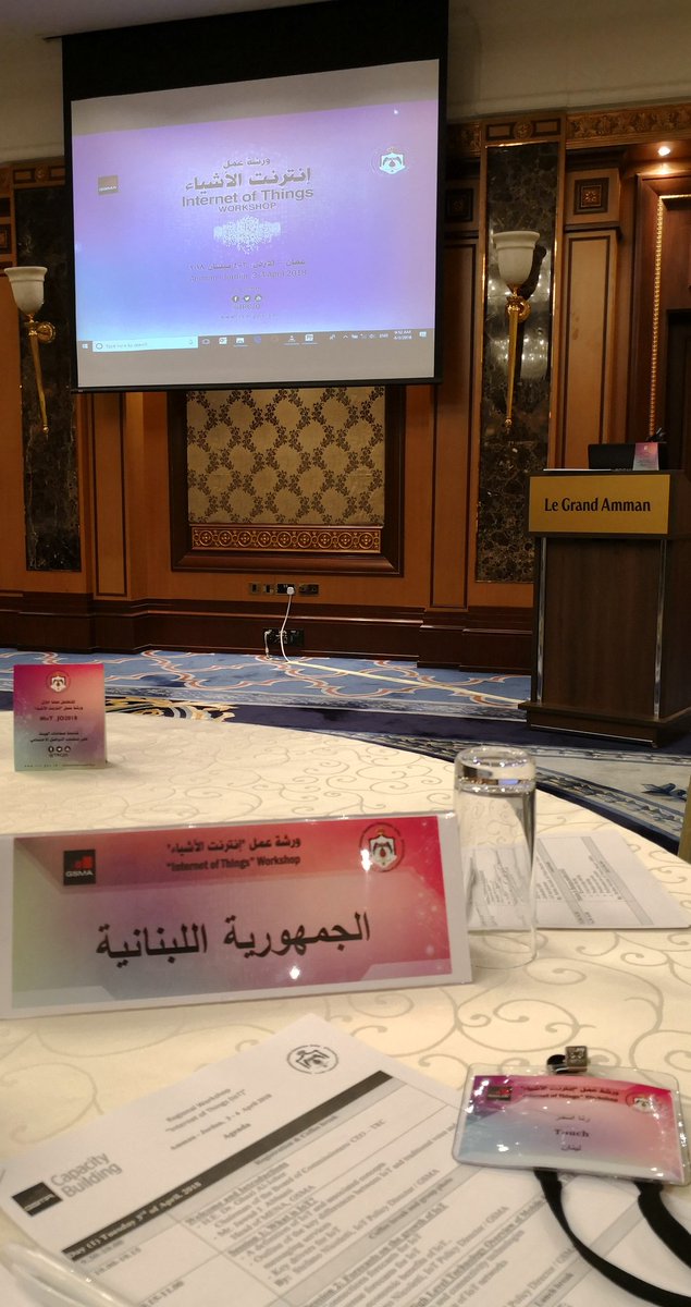 Ranovski's tweet photo. Attending the "Internet of Things" in #Jordan #IoT_JO2018 #GSMA #Lebanon https://t.co/8FL3x5JZ3Q
