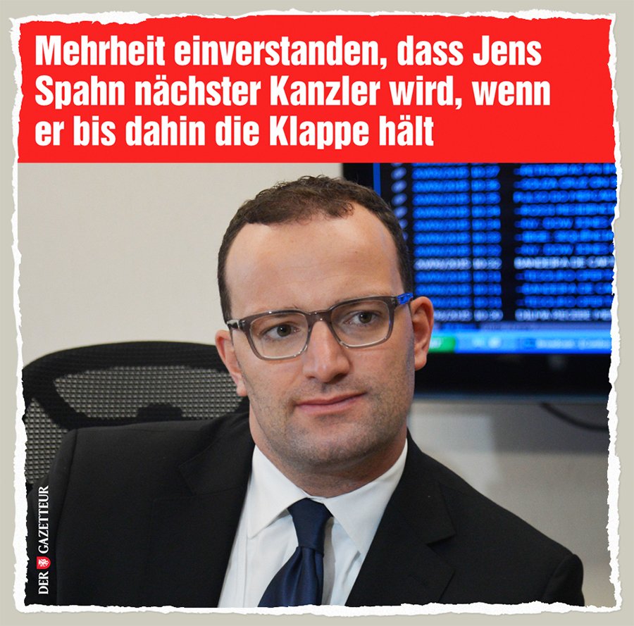 dergazetteur's tweet photo. OK, Jens, du hast gewonnen. Und jetzt sei bitte ruhig. #Spahn #Spahn2021 https://t.co/VxRKeHtODw