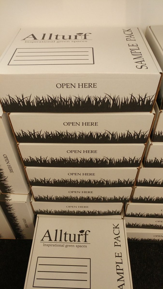 AllTurfLtd's tweet photo. A morning spent making up artificial sample boxes! Quite therapeutic actually... #allturf #artificialturf #sampleboxes https://t.co/PNUHnJygJA