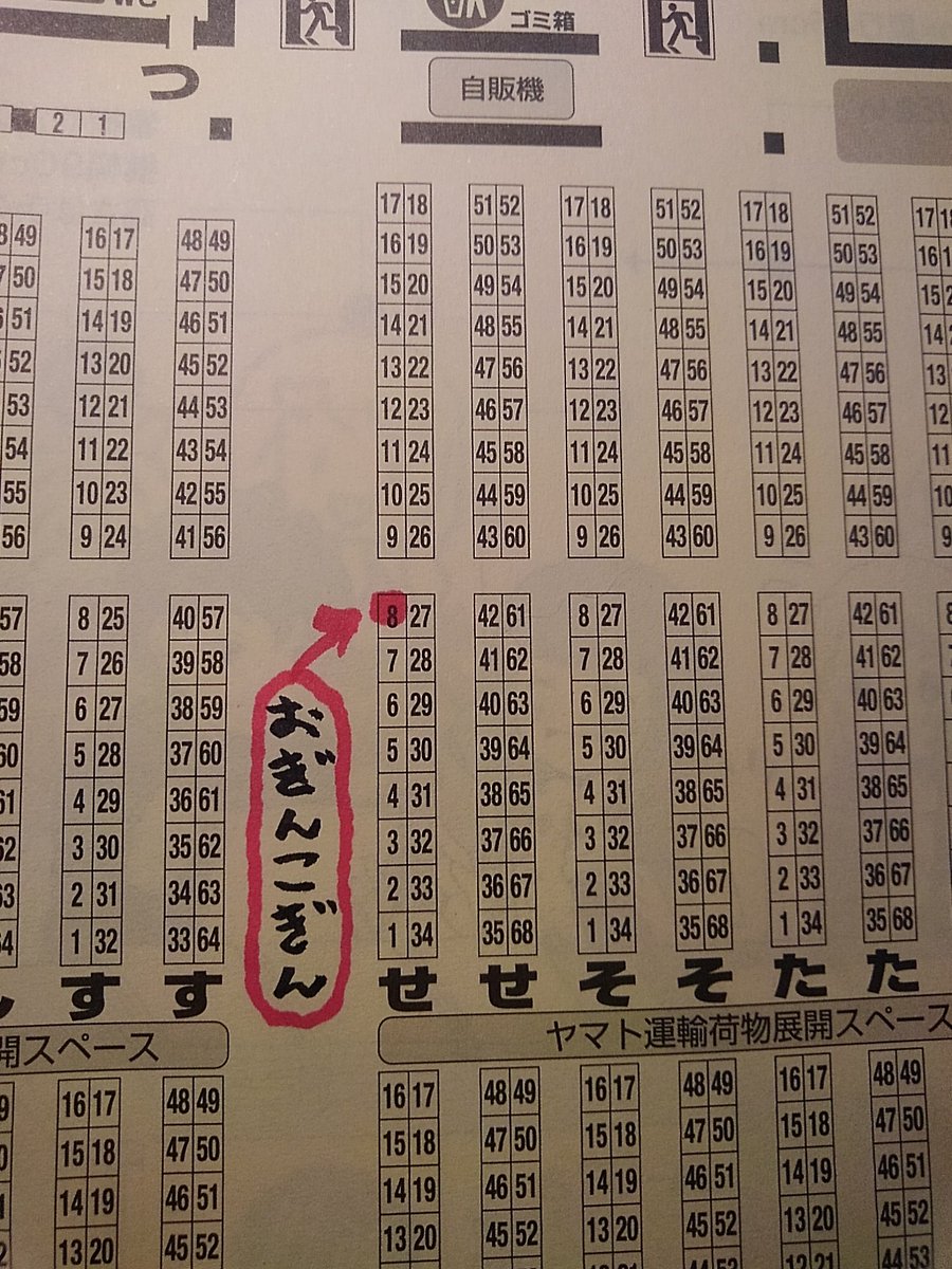 ティア124スペースきましたー「せ08b」です～。サークル名「おぎんこぎん」で参加します～新刊とオマケも準備中です！ 