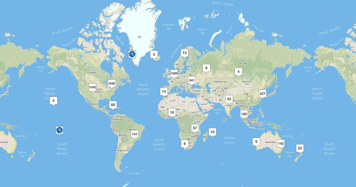 Great Work! Datacente.rs World Map from <a href="/woutervanhulten/">Wouter van Hulten</a> buff.ly/2IlOidF