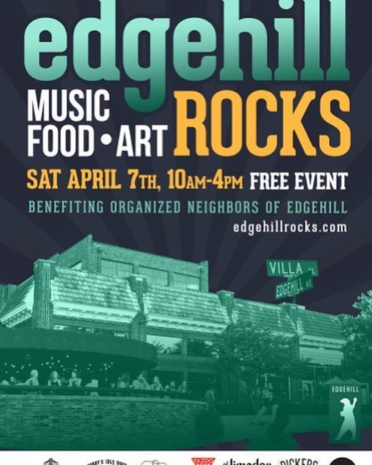 greatpeacock's tweet photo. #Nashville don’t miss us at @edgehillrocks this Saturday! Free Show! We getting on at 3pm. See you there! #musiccity https://t.co/kFBIwEWFBc https://t.co/COQrEVQBs3