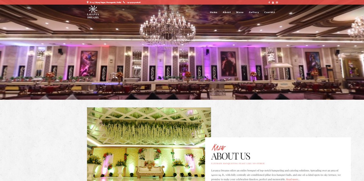 centumad's tweet photo. Every successful business starts with a great website and we deliver the same. Being the top-notch Website Designing Company In Delhi, #CentumDigital created a freshly brewed design to give an extra edge to #LavanyaBanquets (https://t.co/i61Q1PRFRp) https://t.co/CcBZObPtdI