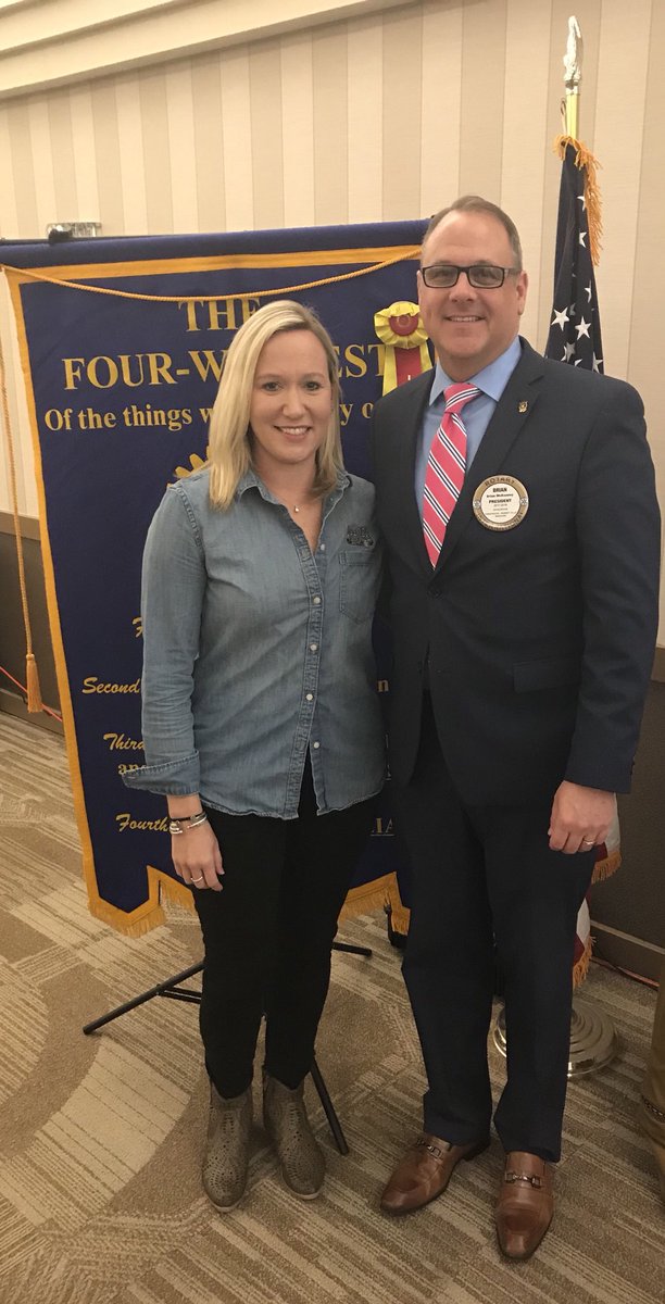 CSHRotary's tweet photo. Our student of the month is Justin!!! Liz Swyer also gave a fantastic presentation on 4 Hands Brewery ... what a great Rotary meeting!!! #lindbergh #greatness #4handsbrewery https://t.co/XQ6T6FCzhA