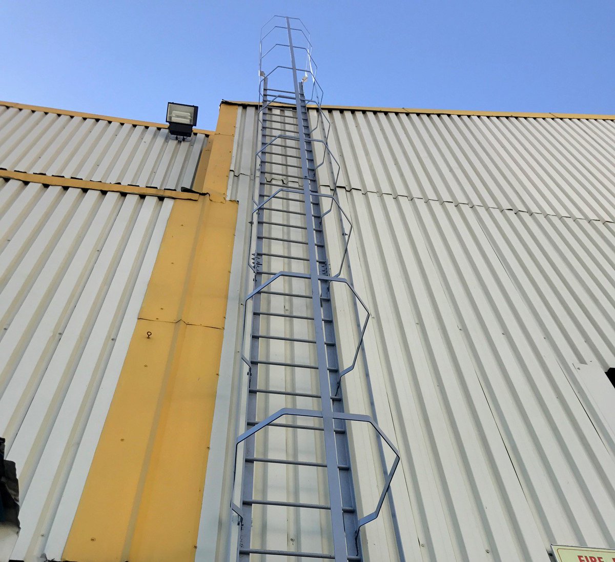 designanchor1's tweet image. Reach for the stars in safety with a custom designed and installed cat ladder! #designanchor #catladder #safety