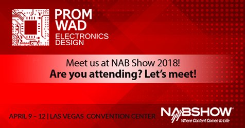 promwad's tweet photo. #Promwad's team is visiting #NAB Show 2018 in Las Vegas. We will be there from 9 to 12 of April. Join us and we will help you to grow your business with new product design: we create new devices and software for the global media and #broadcasting industry.
#stb #embedded https://t.co/GSQLl1xUug