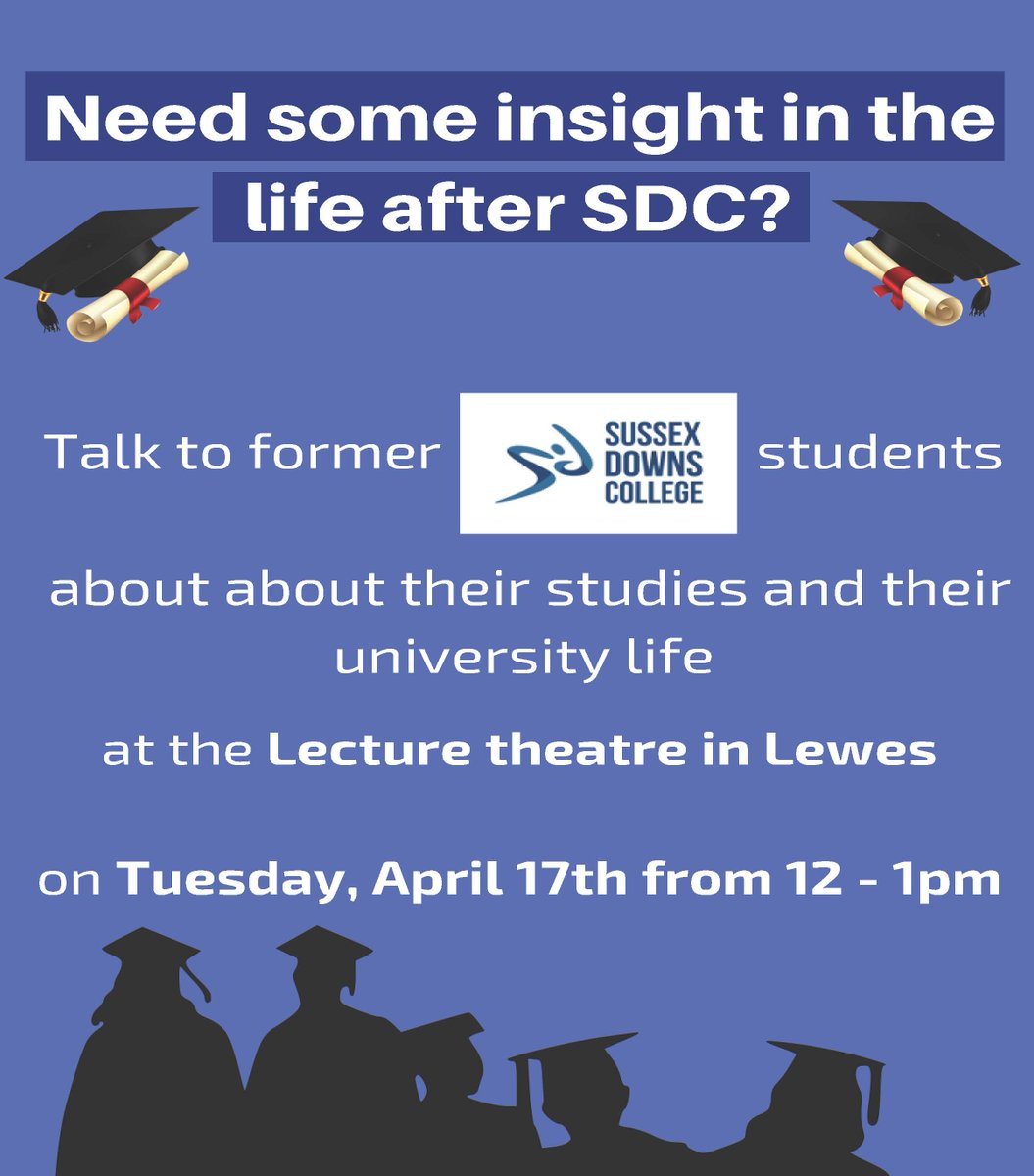 WeAreESCG's tweet photo. #SDCstudents Need some insight into life after SDC? Talk to former students about about their studies and their university life. @StudentUnionSDC @SDCAlumni https://t.co/0LmIfQNhbl