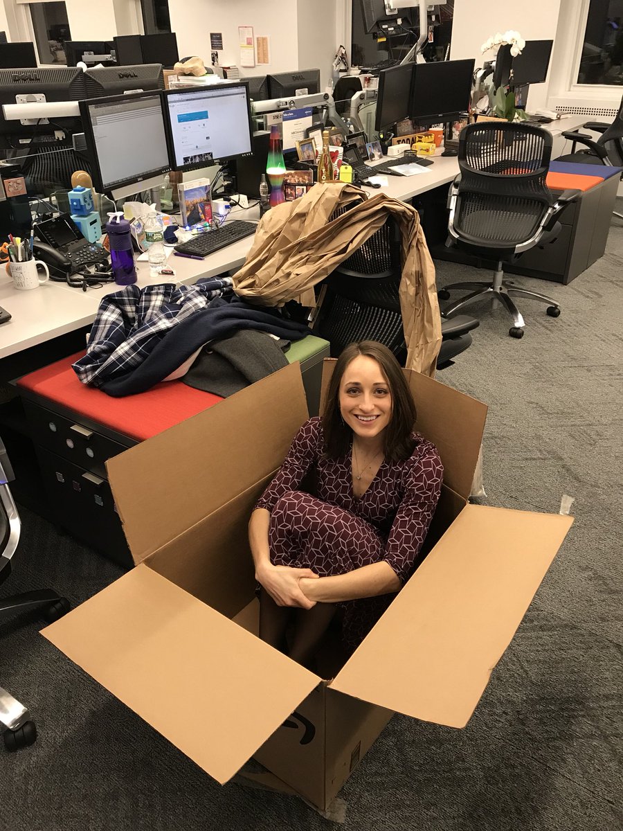 bhaviland's tweet image. Again, this box was for a small blanket. #humanforscale